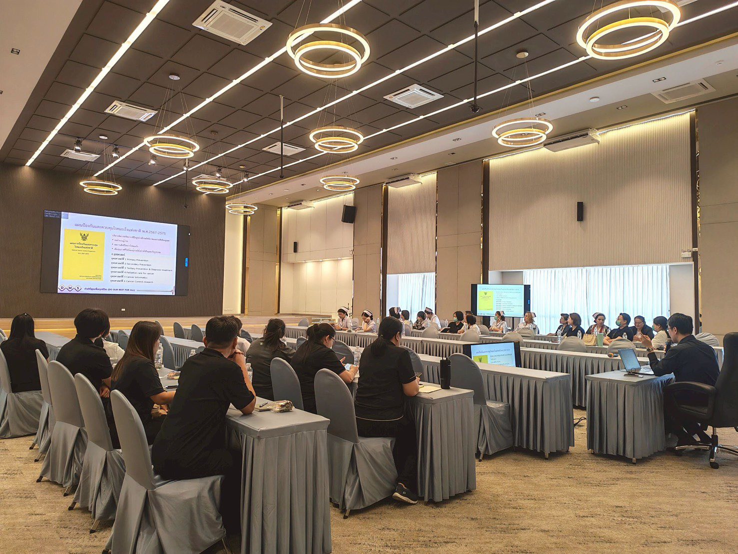 การประชุมการพัฒนาด้านอาคารและสภาพแวดล้อม เพื่อจัดทำ Master Plan โรงพยาบาลมะเร็งลำปาง ในการบริหารจัดการอาคารและสภาพแวดล้อมอย่างมีระบบ